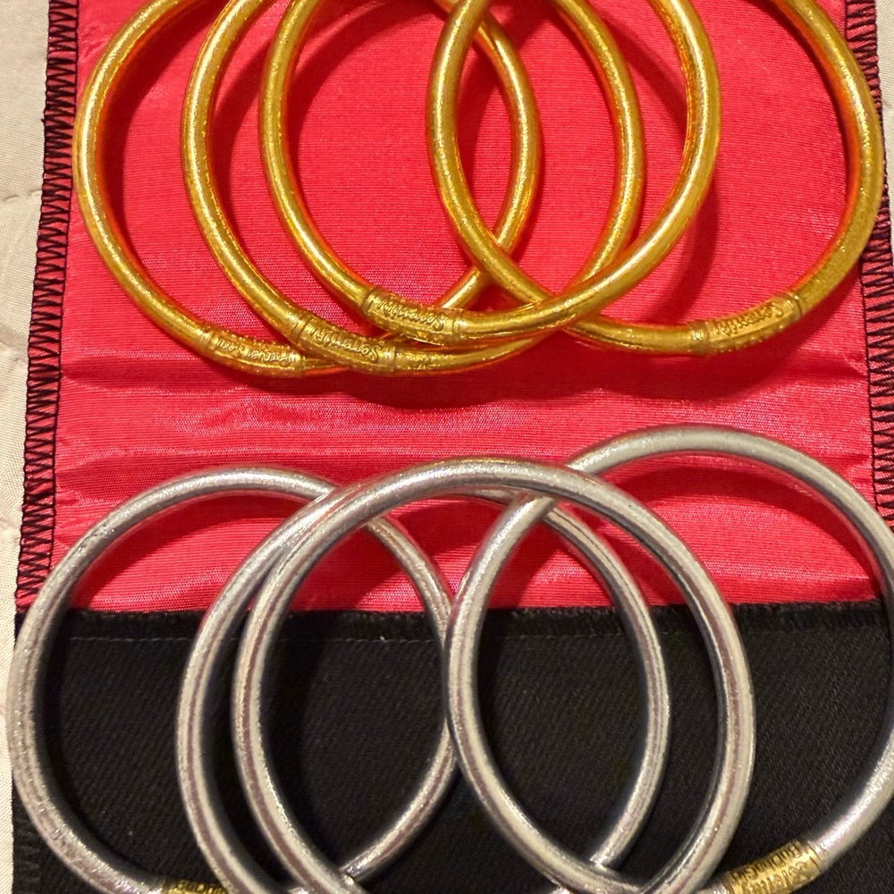 Chic Gold And Silver Bangles Set - image 4